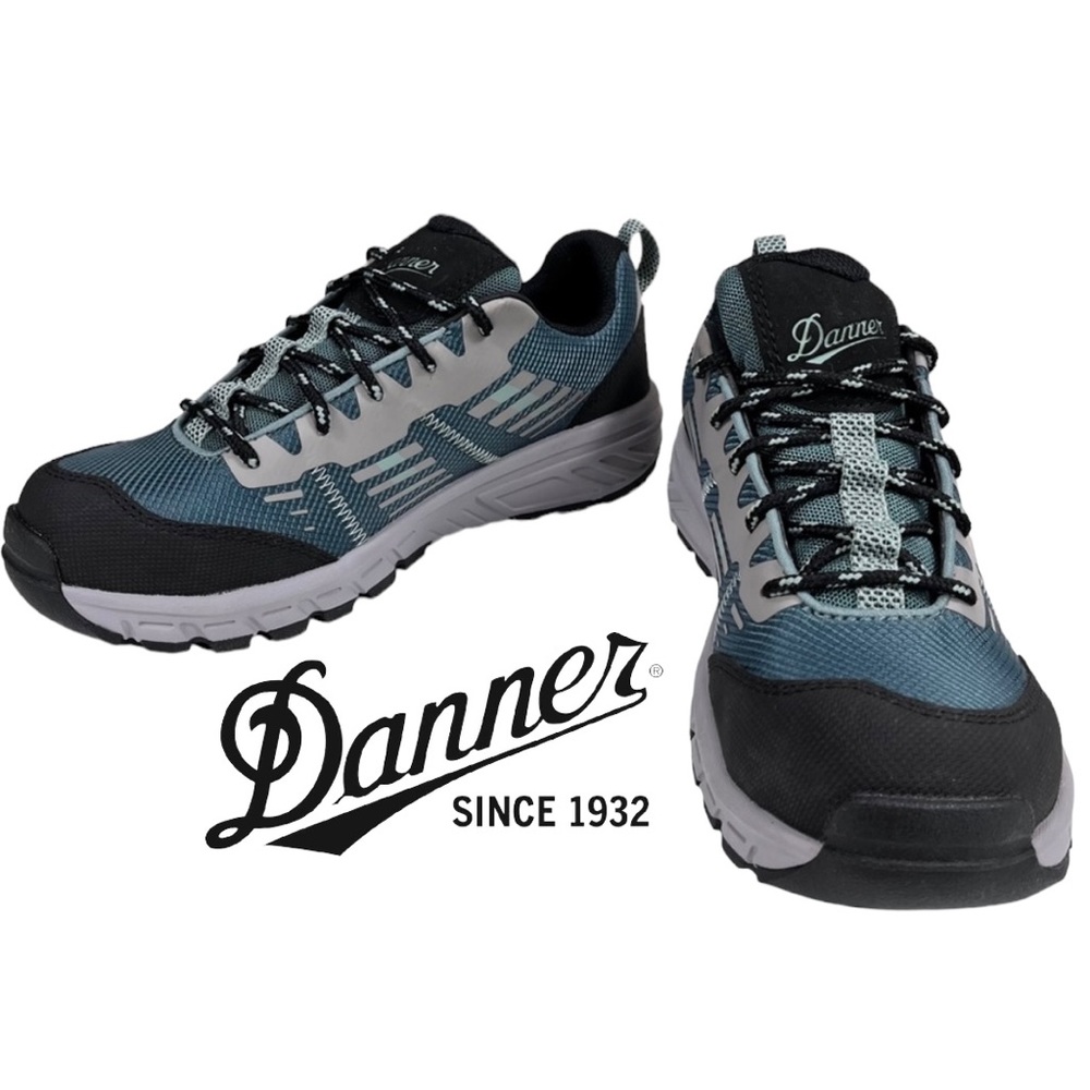 Danner Run Time 3” EH NMT Safty Toe Work Shoe 12373 Teal Black‎ Womens US 7